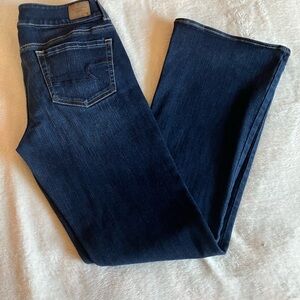 American Eagle Outfitters Dark Blue Flare Jeans